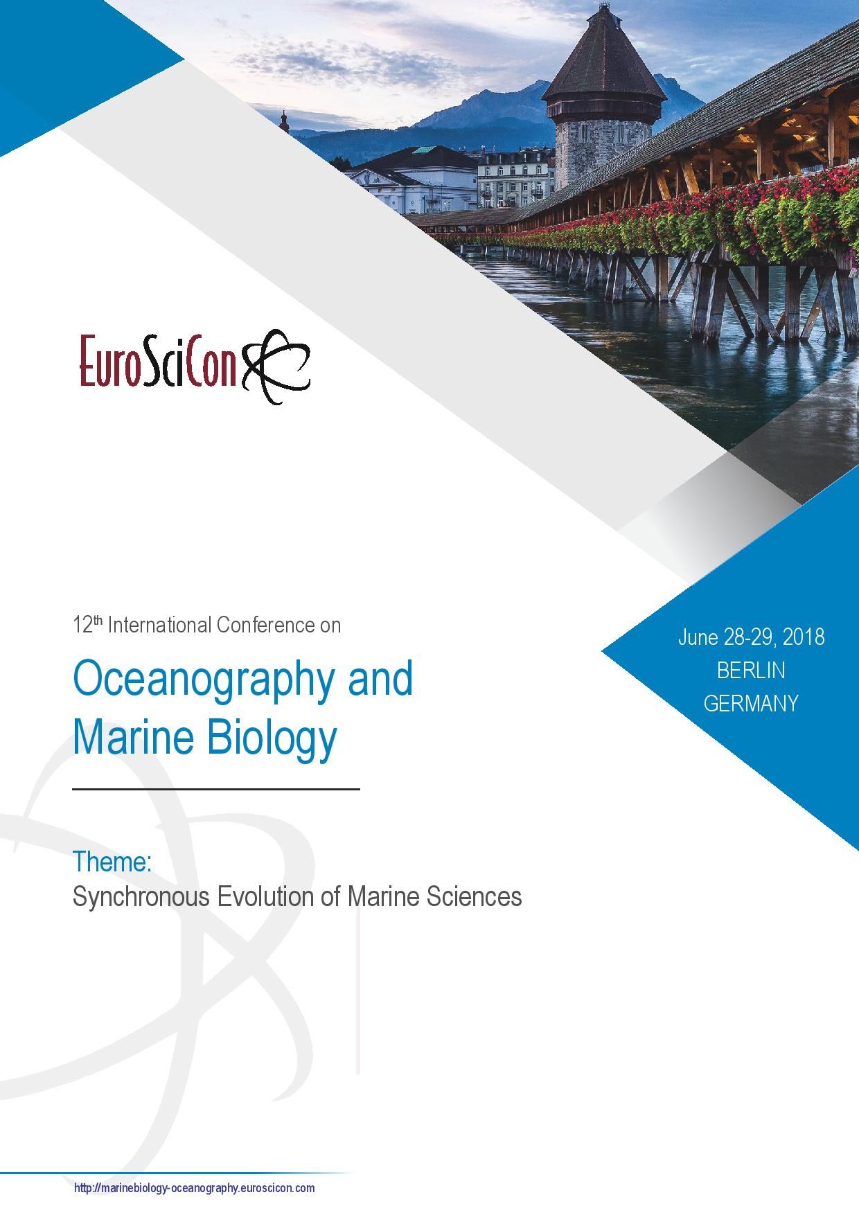 12th International Conference on #Oceanography & #Marine_Biology June